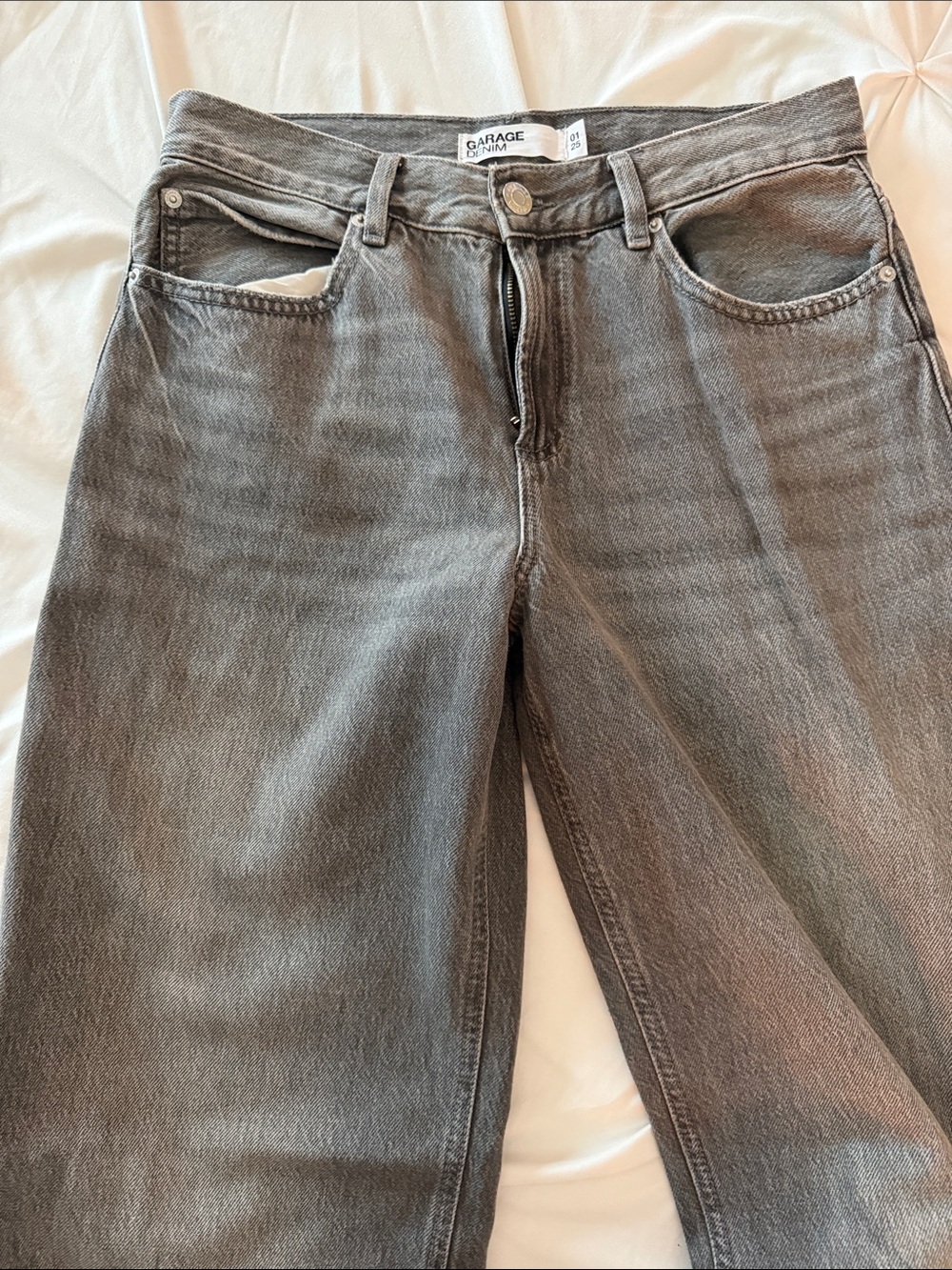 Garage Women’s Washed Gray Relaxed Jeans